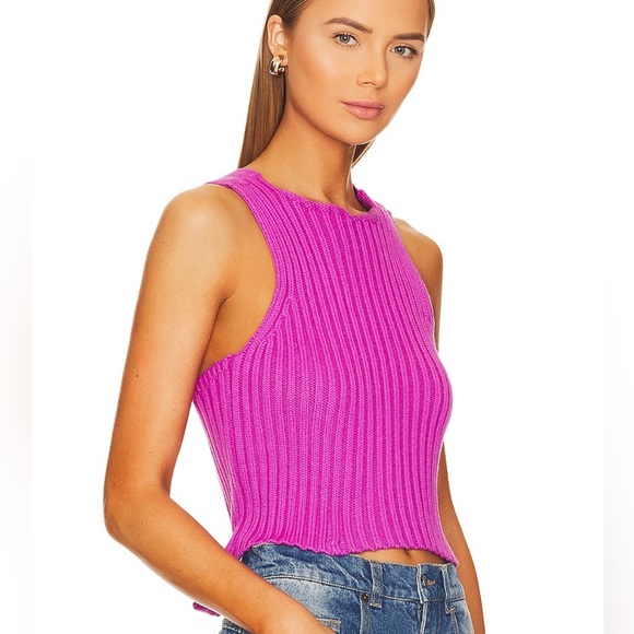 525 Fashioned Rib Tie Back in Orchid - Picture 2 of 4